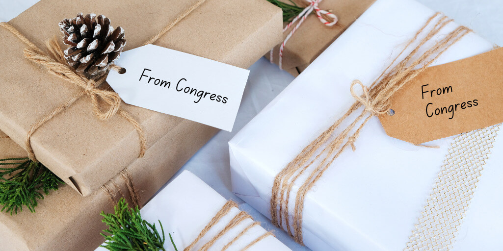 Year-End Presents from Congress